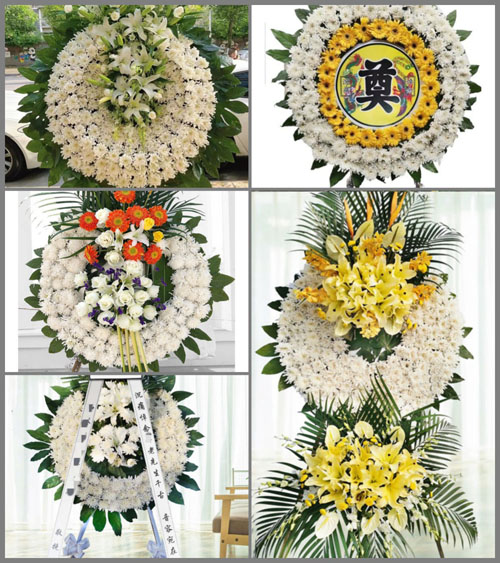 广东清远市佛冈县汤塘镇官山村花圈速递